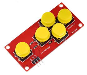 MODUŁ KLAWIATURY 5 PRZYCISKÓW DO ARDUINO UNO ANALOGOWY (ARD-KEY5)