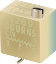 Potencjometr dostrojczy SMD 0.25W 12 -zwoje