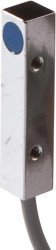 IB090206, czujnik indukcyjny, 40x8x8mm, Flush, Sn: 3, 10-30V DC, PNP NC, kabel 2m, IP67, Zamak chromowany