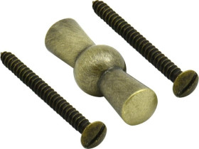 Pokrętło łączników obrotowych Retro ceramic, brązowe