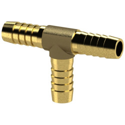 T hose connection nozzle, 10 bar, brass, for hose, 134505