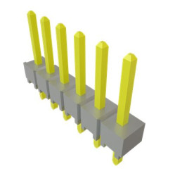 Wtyk PCB 6-pinowe raster: 2.54mm -rzędowe Samtec Przewlekany
