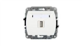 Trend Gniazdo Pojedyncze Usb-Aa 3.0 Biały Gusb-5