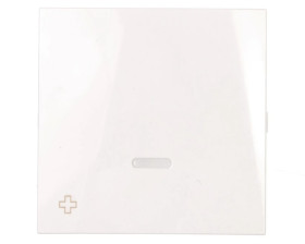 Simon 54 Klawisz pojedynczy do SW1M, SW6M, SW7M i SP1M antybakteryjny z podświetleniem biały DKW1L/AB11