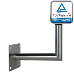 Uchwyt ant. ścienny USL-48/300AL aluminiowy fi48 dł:30cm wys.:24cm