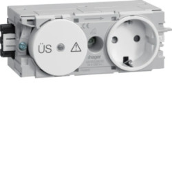 Gniazdo Schuko p.przep wtyk zacisk C-Prof bia GS12009010