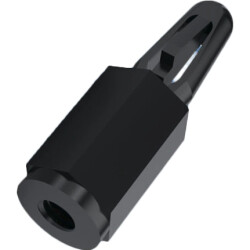 Spacer, bl 50 mm, PA, black, 006.84.506