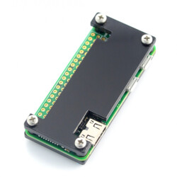 Obudowa Raspberry Pi Zero - Fluo Open - czarna