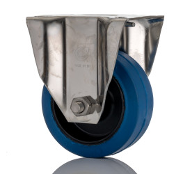 Koło samonastawne średnica kabla 100mm Płyta LAG 150kg wysokość całkowita 129mm