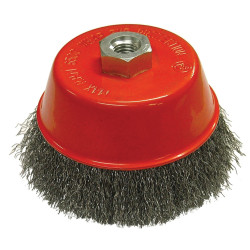 Faithfull 0112514130 Wire Cup Brush 125mm M14x2, 0.30mm Steel Wire