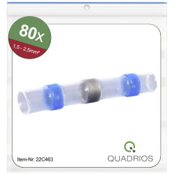 Quadrios 22C463 Butt Joint &amp; Heatshrink Kit Insulated Blue Transparent