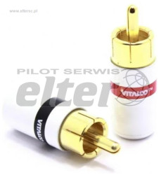 Wtyk cinch/RCA 8,2mm złoty RW280 Vitalco