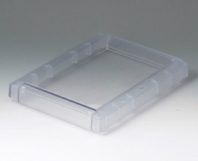 Cover, M, flat, closed, PC, (W x H x D) 168 x 29 x 220 mm, transparent, for DATEC-TERMINAL M, basic enclosure version I, II, III