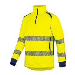 Sweat LONG LIFE Jaune/Marine taille L