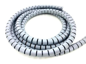 Organizer do kabli, maskownica, fi20mm, 2m, kolor szary, CO-20-GR.200