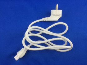 KABEL ZASILAJĄCY 1,50m KĄTOWY-PROSTY KONICZYNKA BIAŁY (KABPC15KON-PR-WH)