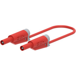 Electro PJP 2714-IEC-CD1-25R Test lead 4 mm connector Jack plug Red 25 cm