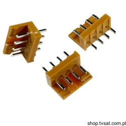 IL-G-4P-S3T2-SA Connector Vertic 4 Pin THT R=2.5mm SIL4 JAE