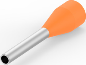 Insulated wire end ferrule, 0.5-0.6 mm², 14 mm/8 mm long, DIN 46228-4, orange, 966066-7