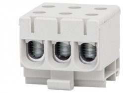 Złączka szynowa ZU 3-torowa (3x50mm2) Al/Cu - szara