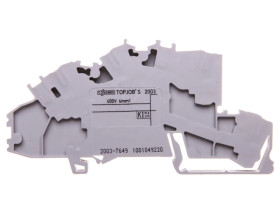 Złączka szynowa 2-pietrowa 2,5mm2 N/L szara 2003-7649 TOPJOBS