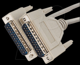 EK137.5 D-Sub cable, 1:1, 25-pin, plug/plug, 5 m