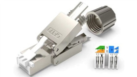 Wtyk Modularny Rj-45 8P8c Kat.7 Ftp Ekranowany Beznarzędziowy