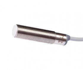 Czujnik pojemnościowy M12x1 dł: 50mm zabudowany Sn: 6mm 10-35V DC PNP NO kabel 2m PVC IP67 KB120100