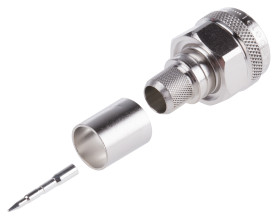 Złącze koncentryczne Montaż na kablu Męski 50Ω typ złącza Złącze N 0 to 11GHz Połączenie zagniatane typ kabla RG213/U