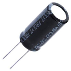 Bipolar electrolytic capacitor, 100 µF, 50 V (DC), ±20 %, radial, pitch 5 mm, Ø 10 mm, E-KSU314