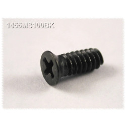 Screw, steel, (L) 9.65 mm, black, 1455MS100BK, package with 100 pieces