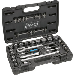 Hazet 902SPC 1/4&quot; &amp; 1/2&quot; Square Drive Socket Set 47pcs
