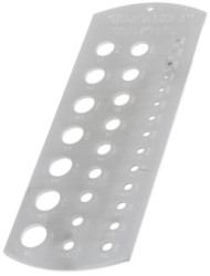 Wskaźnik wiercenia, Przymiar wierconego otworu, Stal