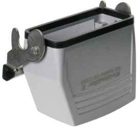 Grommet housing, size D40, die-cast aluminum, M25, straight, longitudinal bow locking, IP65, 1787220000