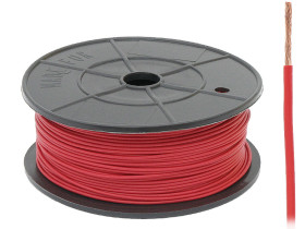 Kabel pojedyńczy 0,22mm FLRY czerwony 1m