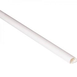 Listwa elektroinstalacyjna półokrągła kanał kablowy LPO 18x12mm korytko z pokrywą i taśmą montażową 2-stronną