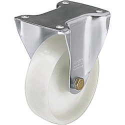 Blickle 46714 B-PO 75G Pressed Steel Fixed Castor - Wheel &#xD8; 75mm