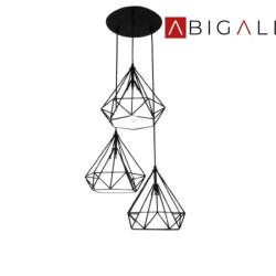 Abigali Lampa wisząca Diament Diamond III, ABIGALI-CHNR3-E27