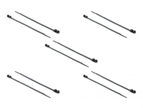 Delock 18951 Opaska kablowa czarny 10 szt.