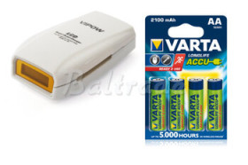 Vipow LC20 + 4 x R6/AA Varta Ready2Use 2100