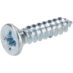 R-TECH 337117 Pozi Countersunk Self-Tapping Screws No.4 1/2in 13.0mm - Pk100