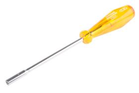 Wkrętak do nasadek, dł. ostrza: 215 mm, mat. łopatki: Stal stopowa, mat. uchwytu: Plastik, końcówka: Sześciokątna,