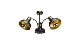 Lampa Sufitowa Margo Black/Gold 3Xe27 Mlp6211 Milagro