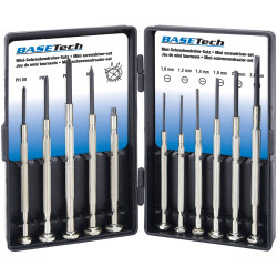 Basetech 2125935 Precision Screwdriver Set 11Pieces For Tiny Screws