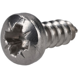 R-TECH 337126 Pozi Pan Head Self-Tapping A2 S/St Screws No.6 3/8in 9.5mm - Pk100