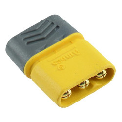 MR30-M Male 3 Pin Gold Plated Connector with Cap 15A AMASS