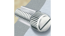 Śruba regulacyjna, M4, 10mm, kształt: Okrągły żłobkowany, Nylon, wykończenie: Zwykłe