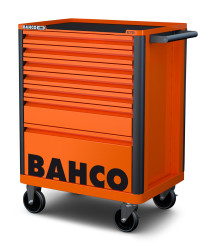 Wózek na narzędzia, na kółkach, 8-szufladowa, 782 x 510 x 952mm, materiał: Lita stal, Bahco