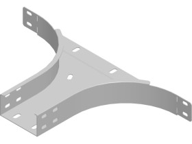 Trójnik dostawny TKZDC200H50 grubość blachy 2,0mm 354120 BAKS