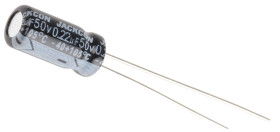 Kondensator 220nF 50V dc Radialny, Otwór przelotowy RS PRO roztaw: 2mm 5 (Dia.) x 11mm